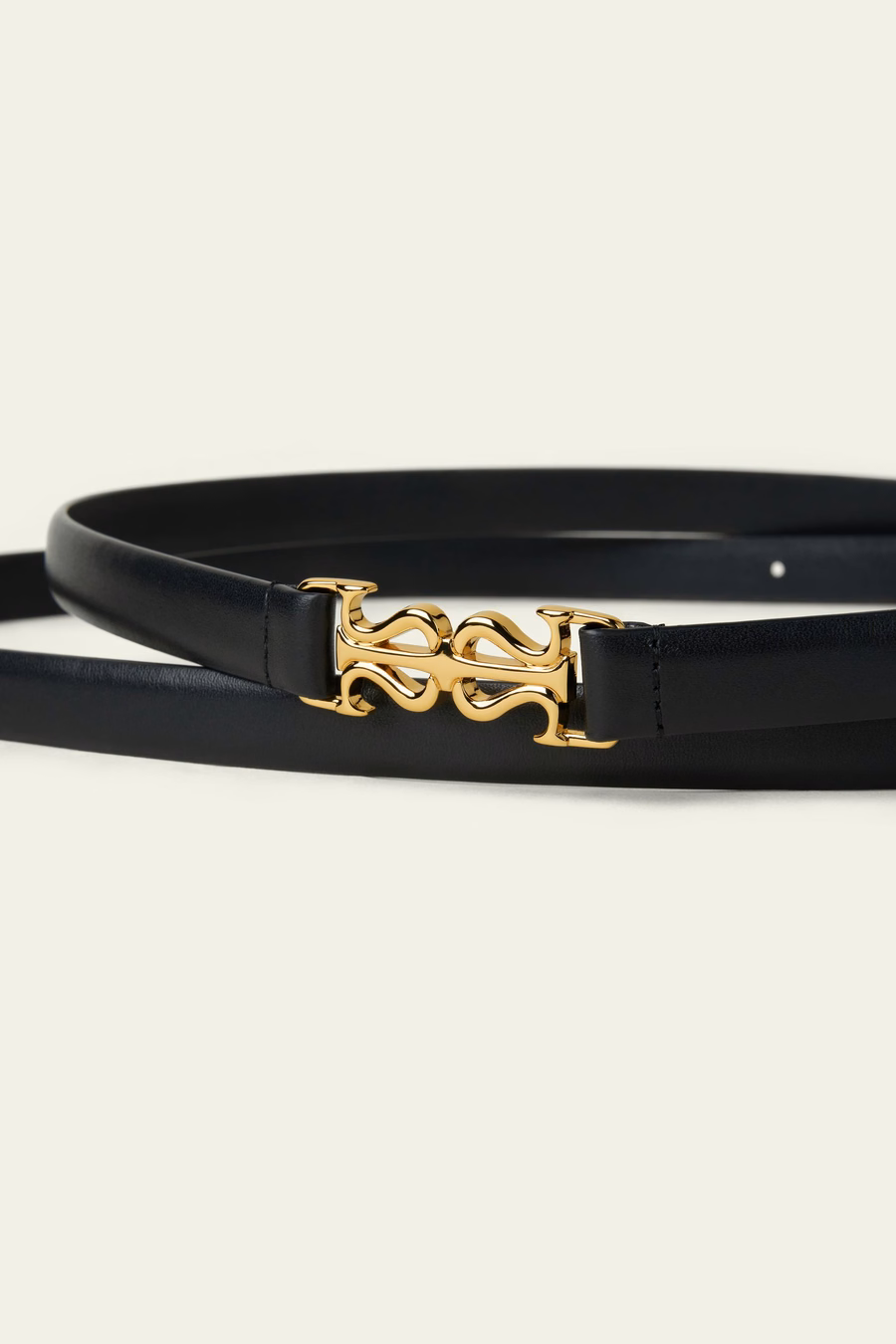 Slanke Dubbele Strap Leer Riem