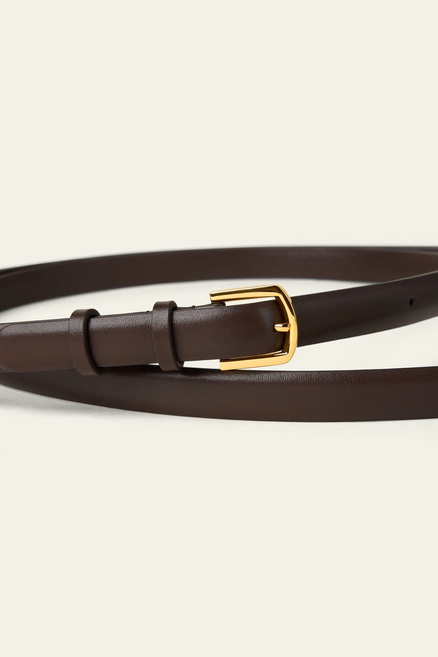 Slanke Dubbele Strap Leer Riem