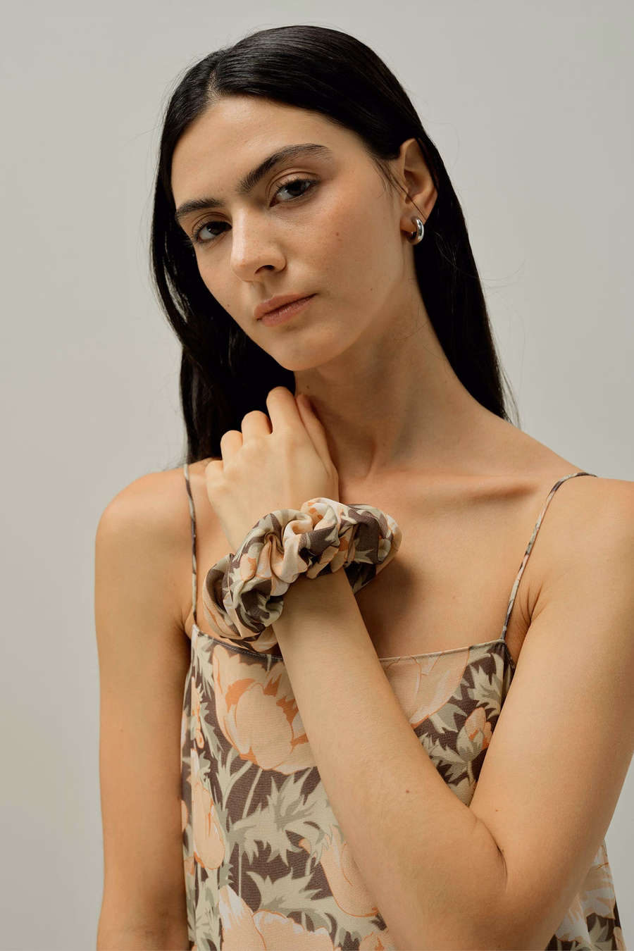Poppy Bloom Scrunchies - Gemaakt van Liberty Stof