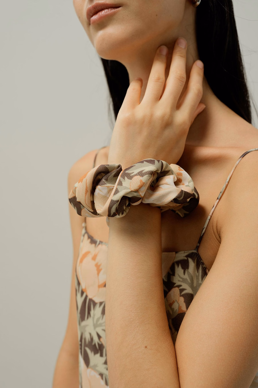Poppy Bloom Scrunchies - Gemaakt van Liberty Stof