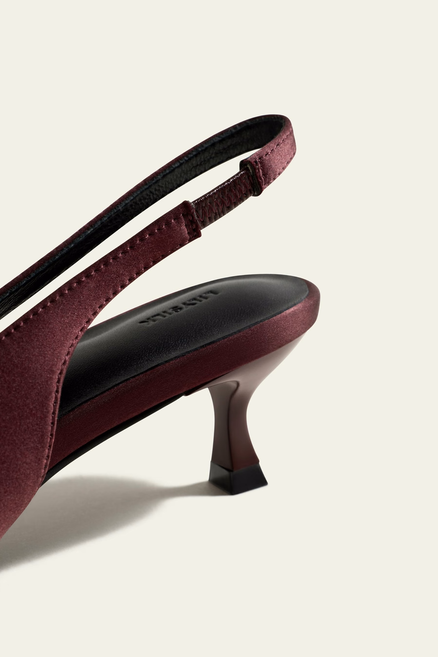 Silk charmeuse Pointed-Toe Slingback Heel