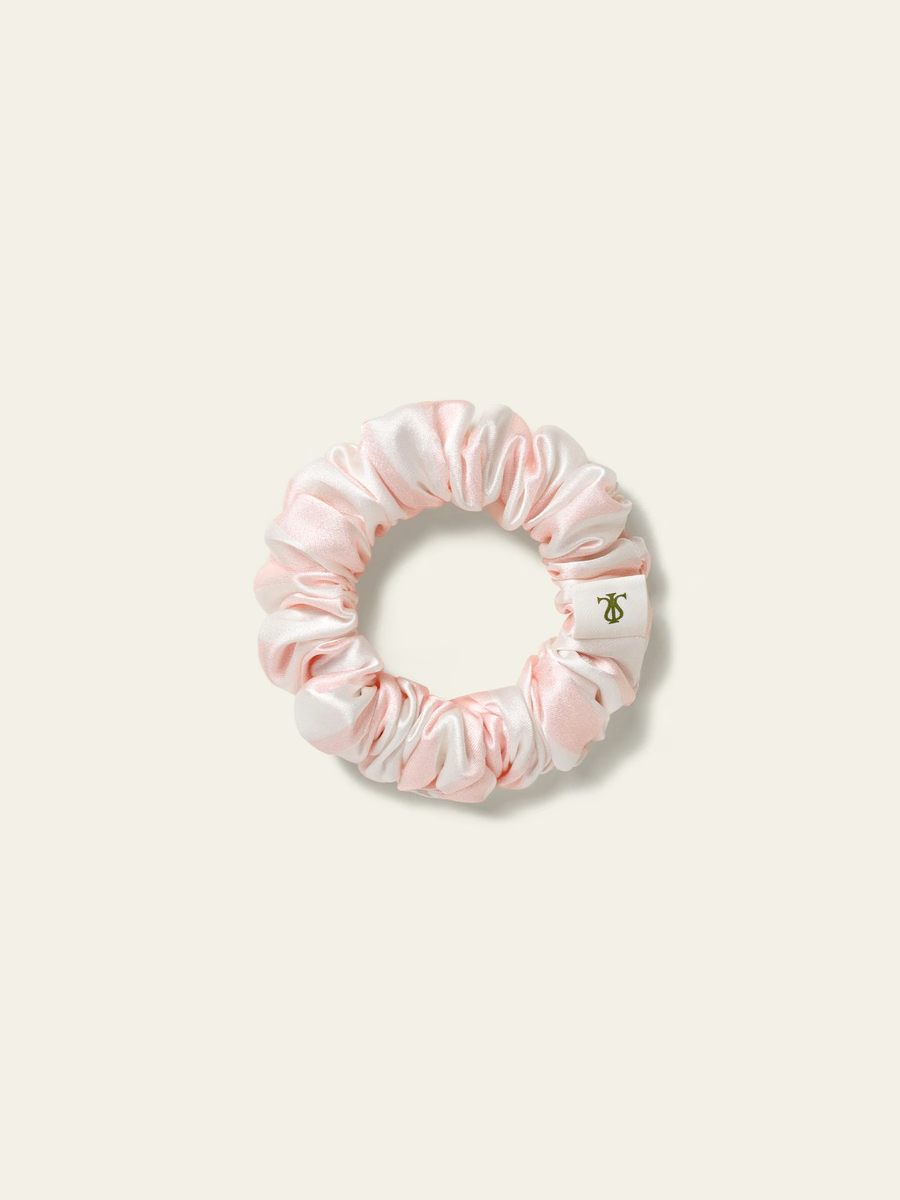 Gestreepte Charmeuse Scrunchies Set