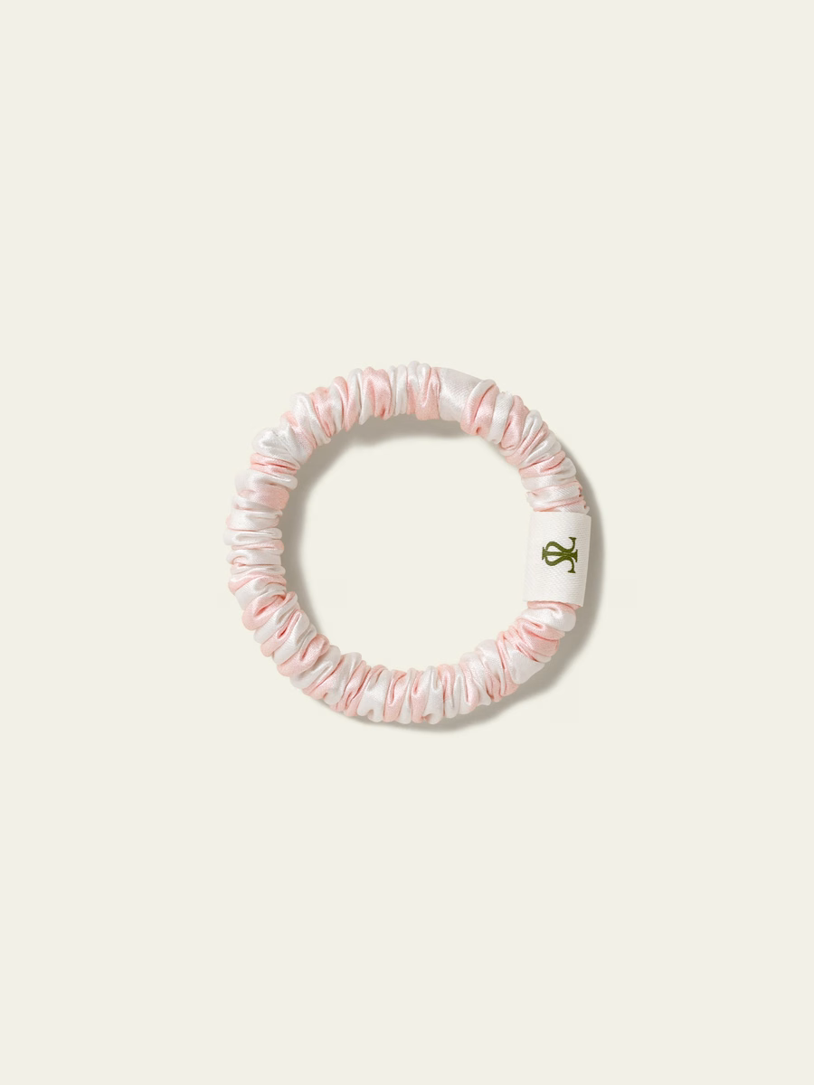 Gestreepte Charmeuse Scrunchies Set