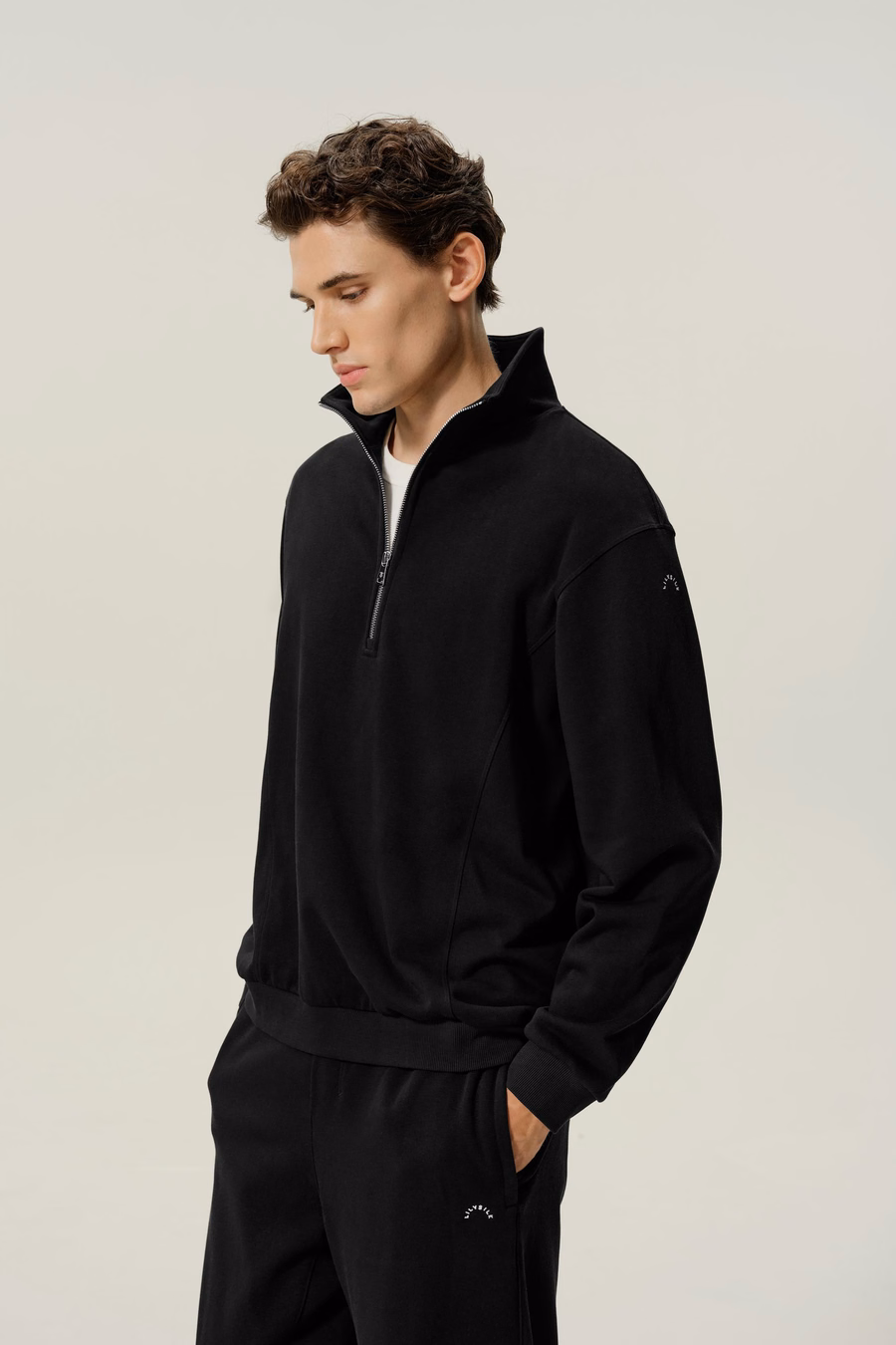 Silkerry Heren Half-Zip Sweatshirt