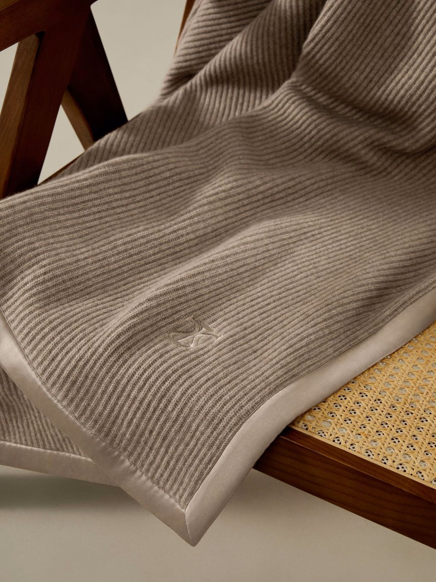 Kashmere Plaid Met Zijde Rand