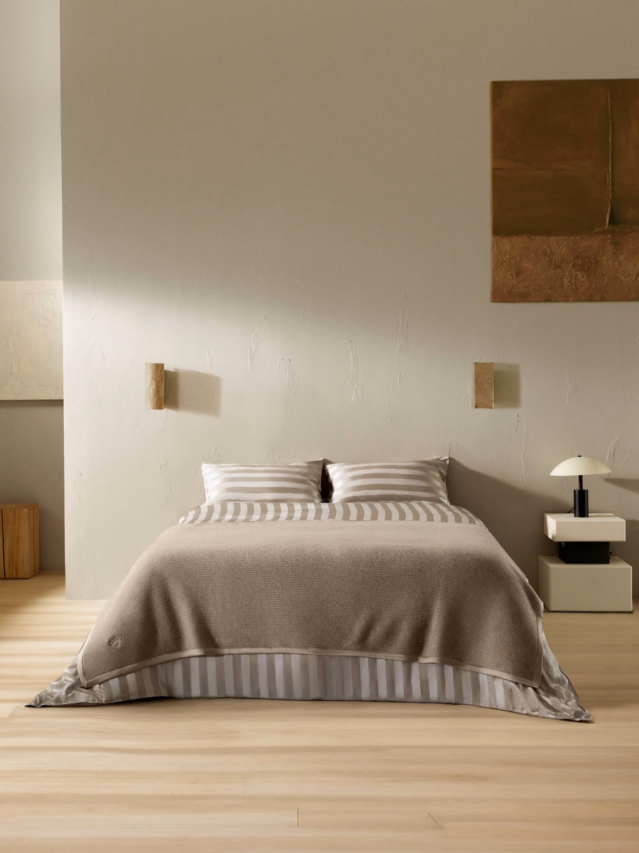 Kashmere Plaid Met Zijde Rand