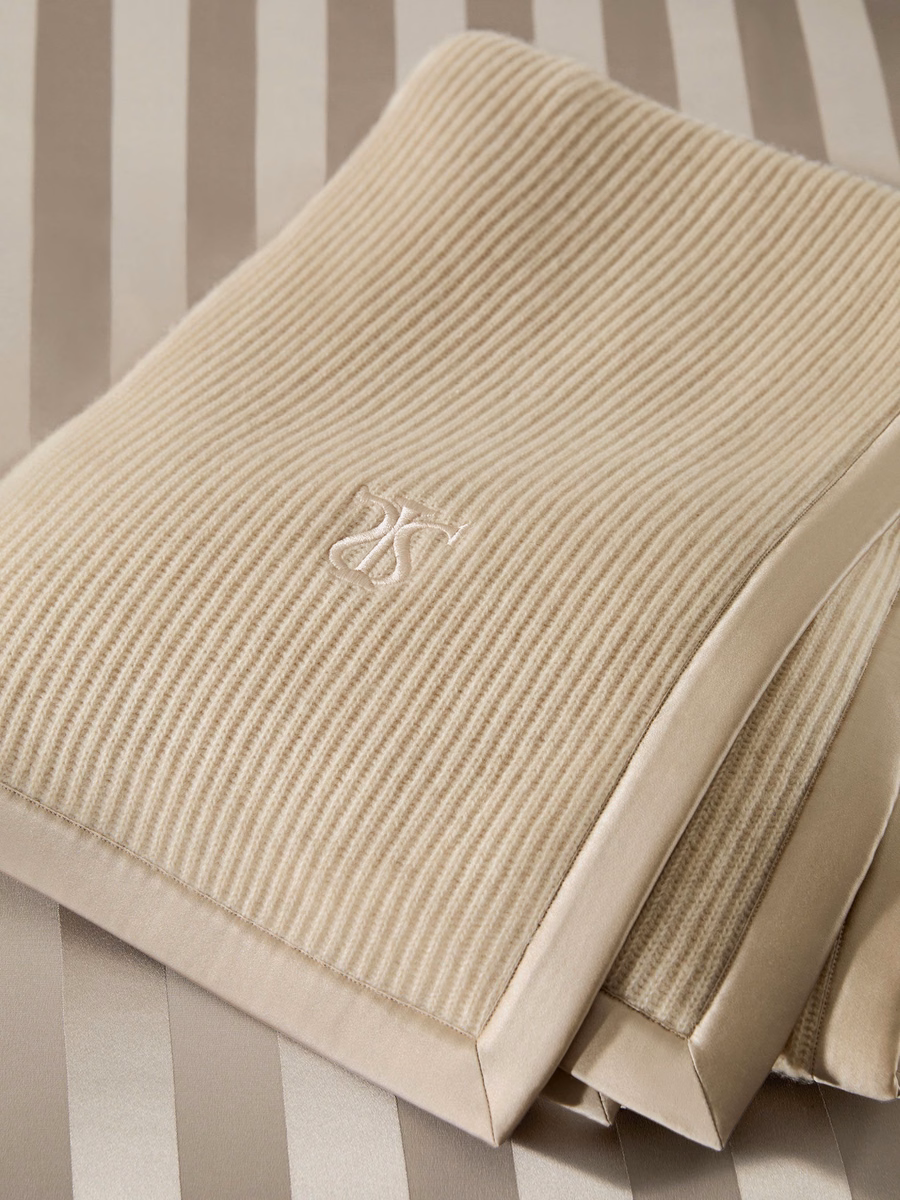 Kashmere Plaid Met Zijde Rand