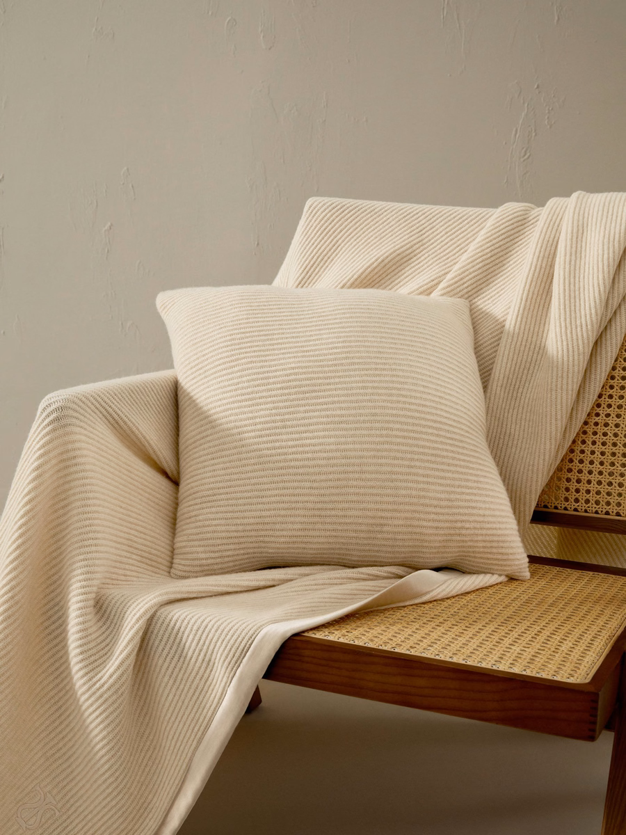 Kashmere Plaid Met Zijde Rand