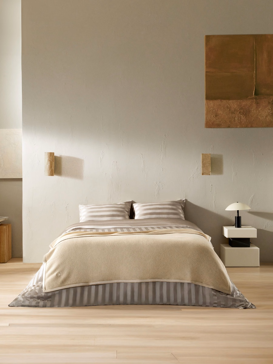 Kashmere Plaid Met Zijde Rand