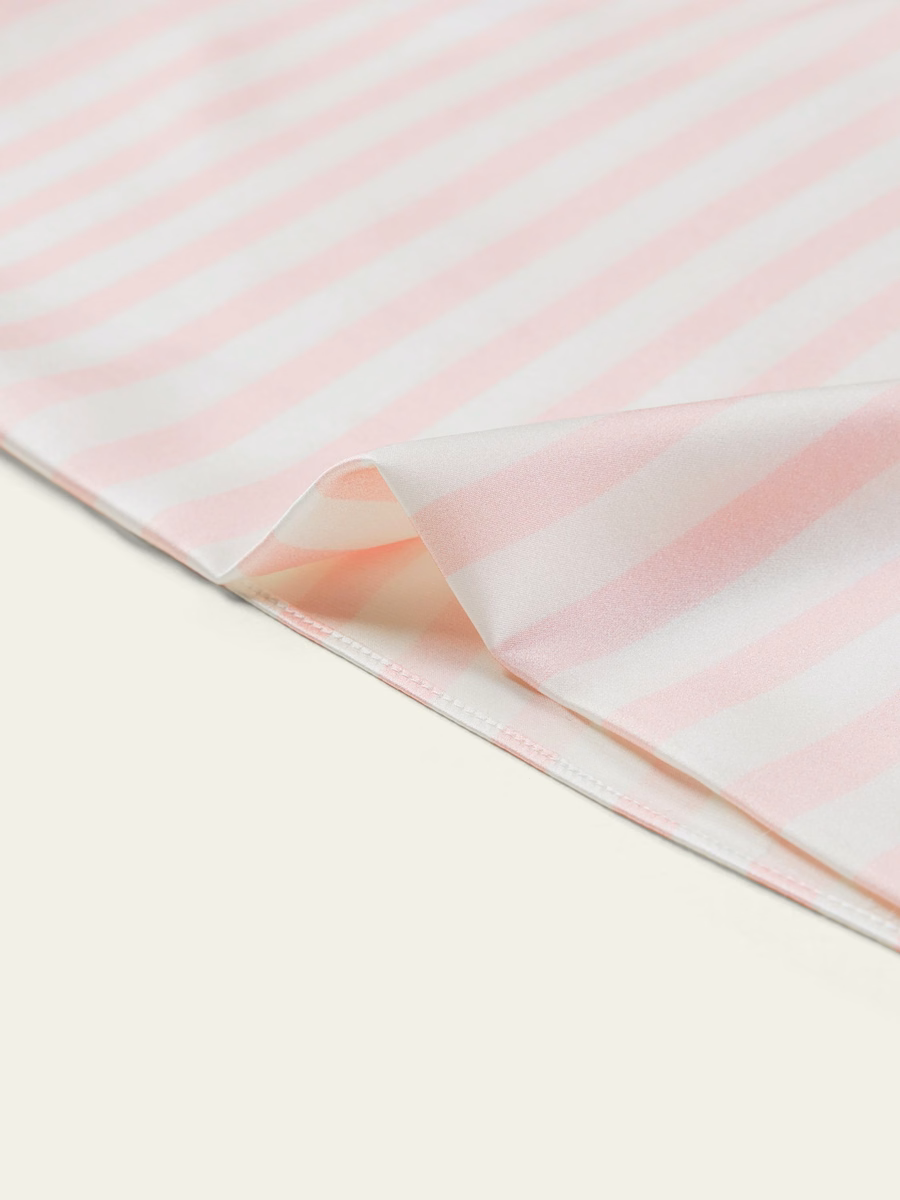Gestreepte Charmeuse Envelope Kussensloop