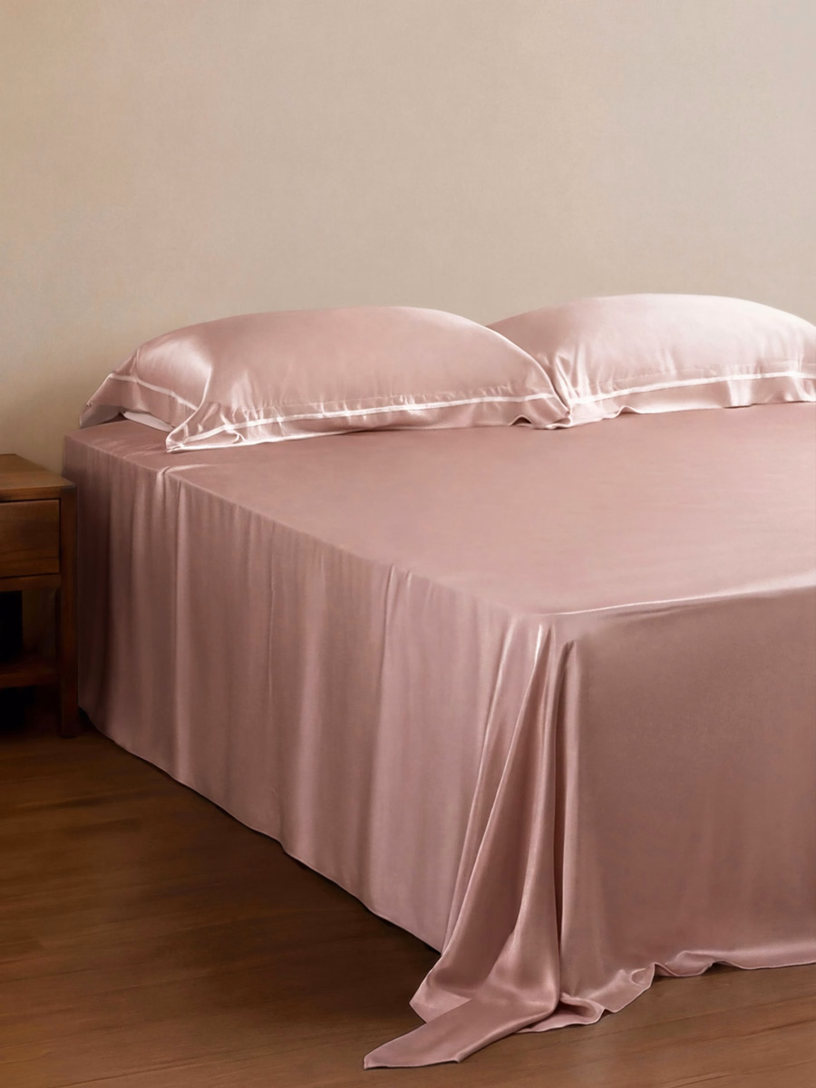 Essentieel Contrast-Trim Zijden Beddengoedset