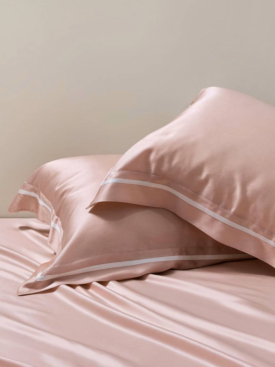 Essentieel Contrast-Trim Zijden Beddengoedset