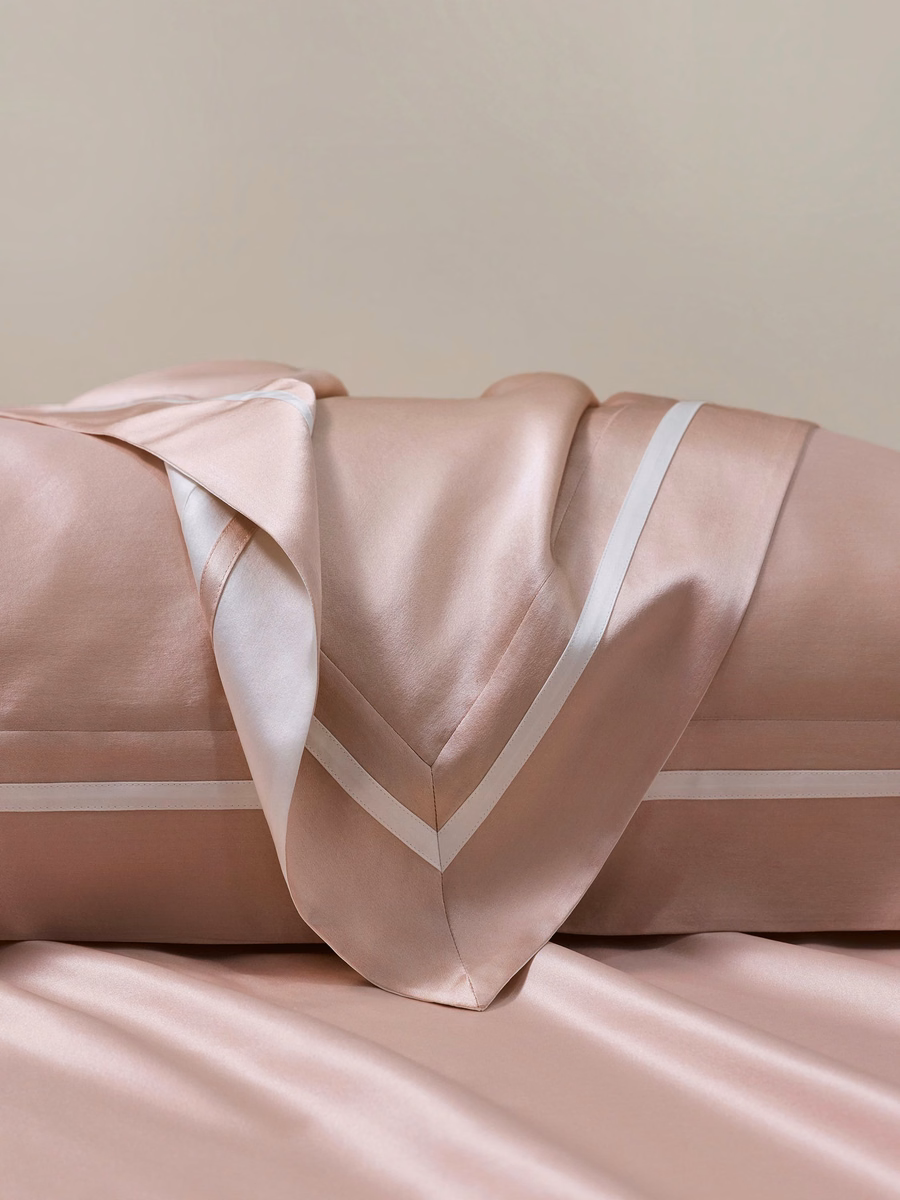 Essentieel Contrast-Trim Zijden Beddengoedset