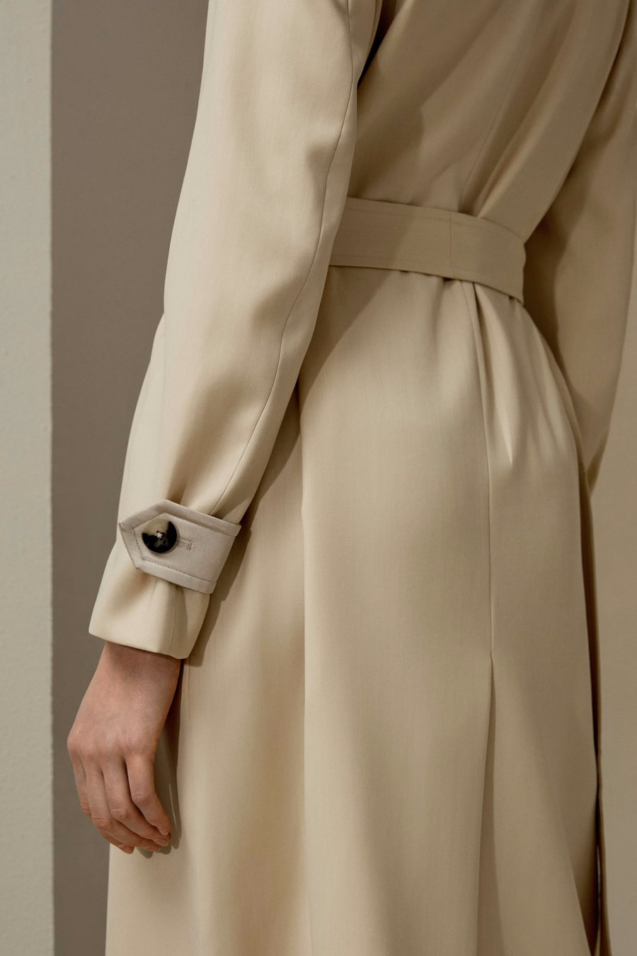 Waterafstotende klassieke trenchcoat