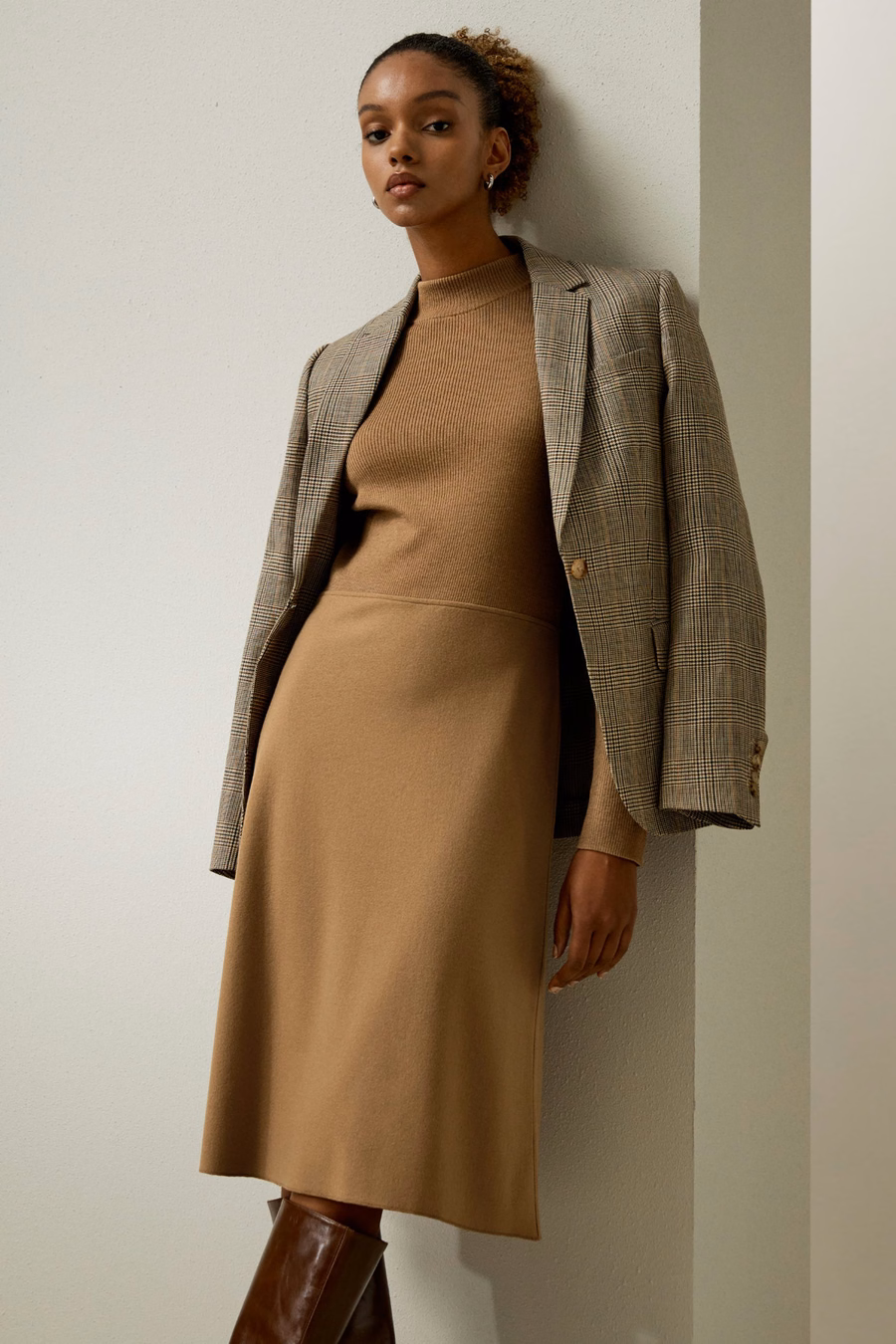 Slim Fit Wol Jurk