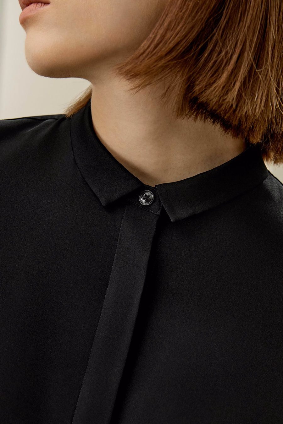 Classic Collar Zijde Shirt