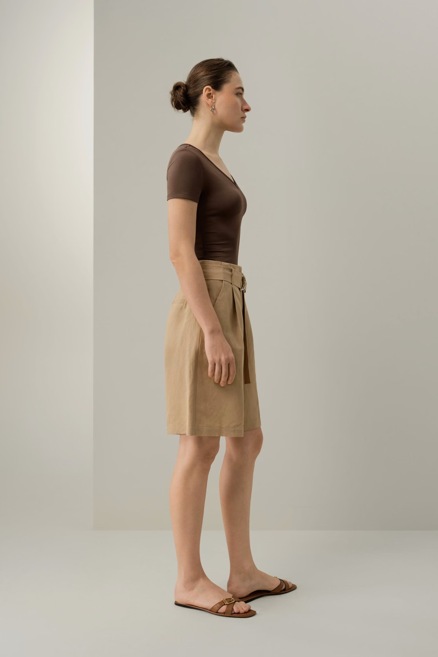 Silk Breeze Jersey V-hals T-shirt