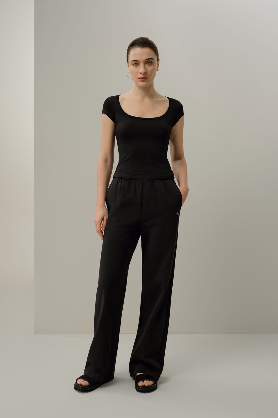 Silk Breeze Jersey Scoop Neck Tee