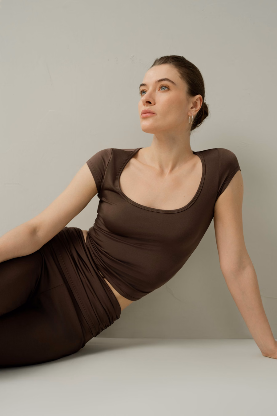 Silk Breeze Jersey Scoop Neck Tee