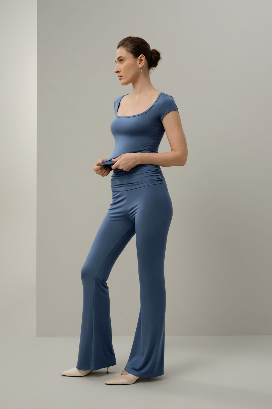Silk Breeze Jersey Scoop Neck Tee