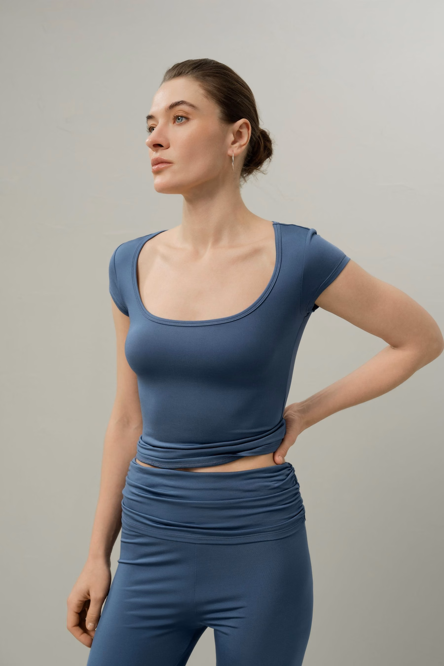 Silk Breeze Jersey Scoop Neck Tee