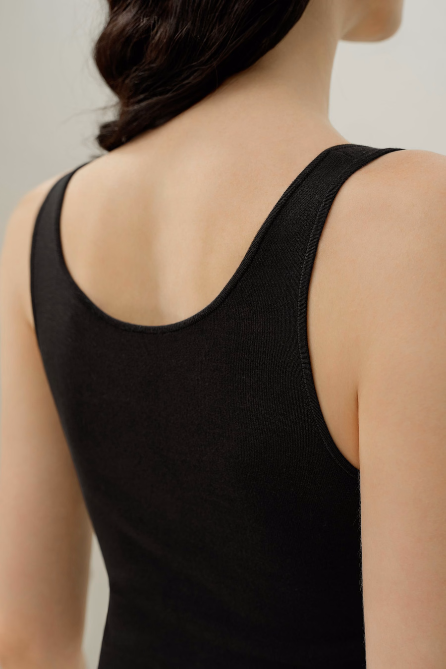 Milano Krijt Zijde Viscose Tanktop
