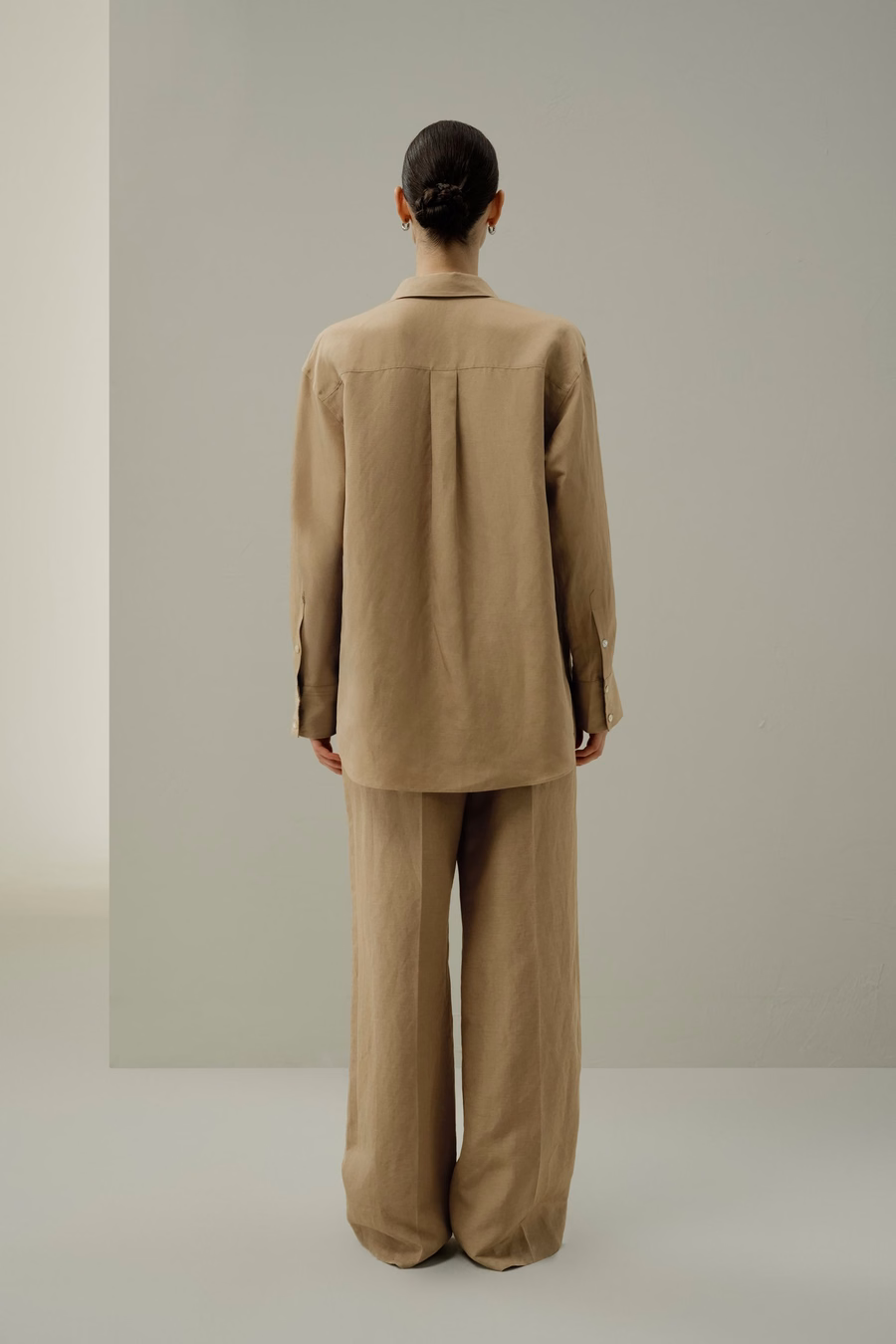Oversized Silk-Linen Blend Shirt