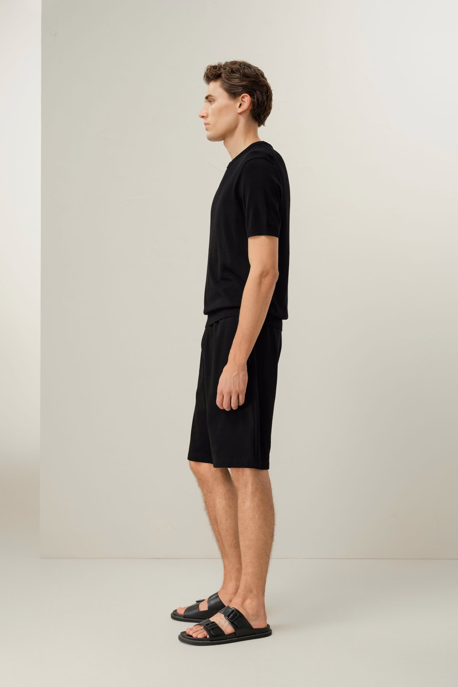 Silk-Cotton Regular-Fit Crew Neck Top