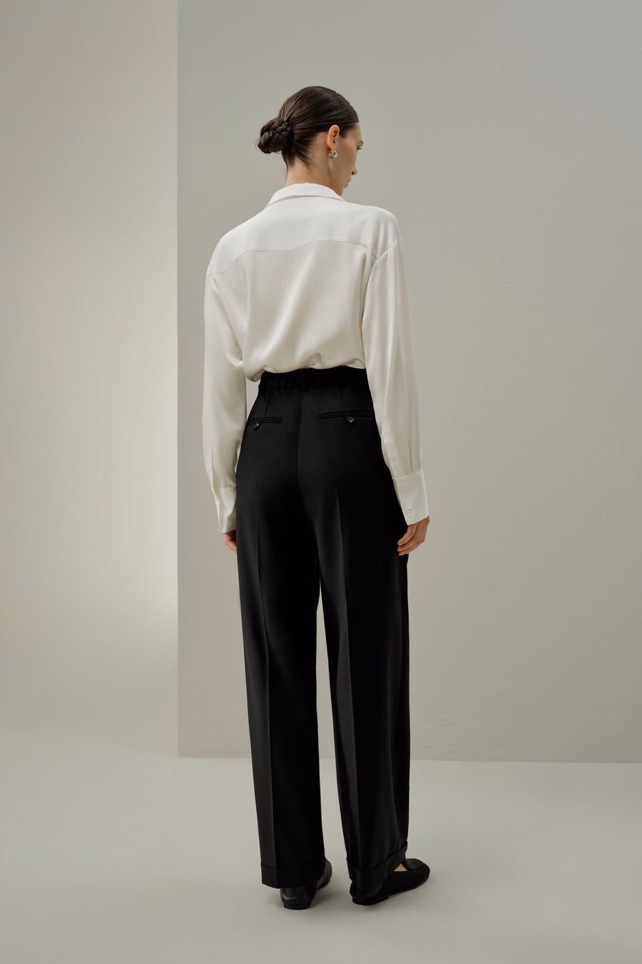 Wolzijde Rechte Pantalon