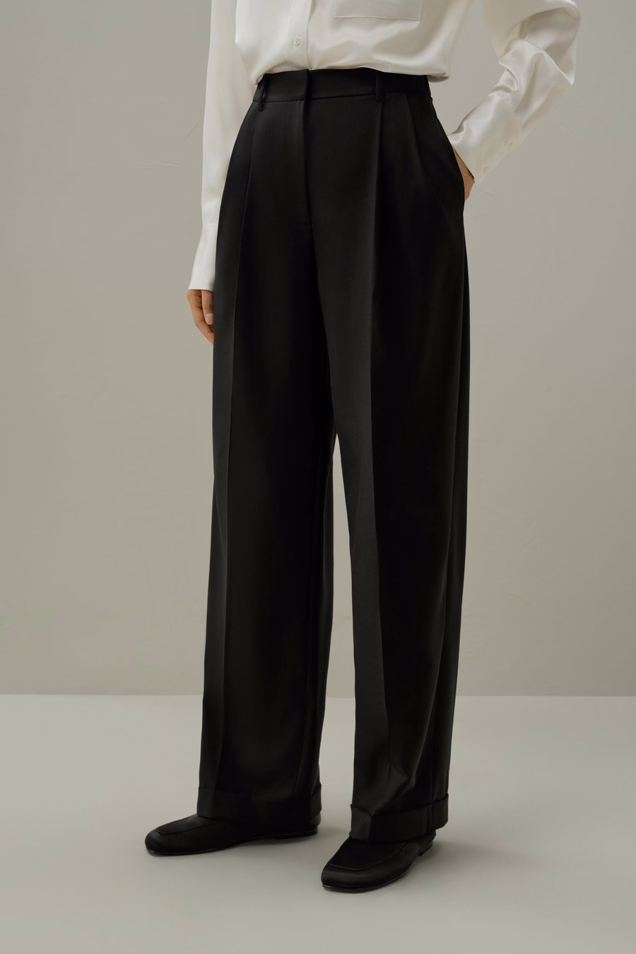 Wolzijde Rechte Pantalon