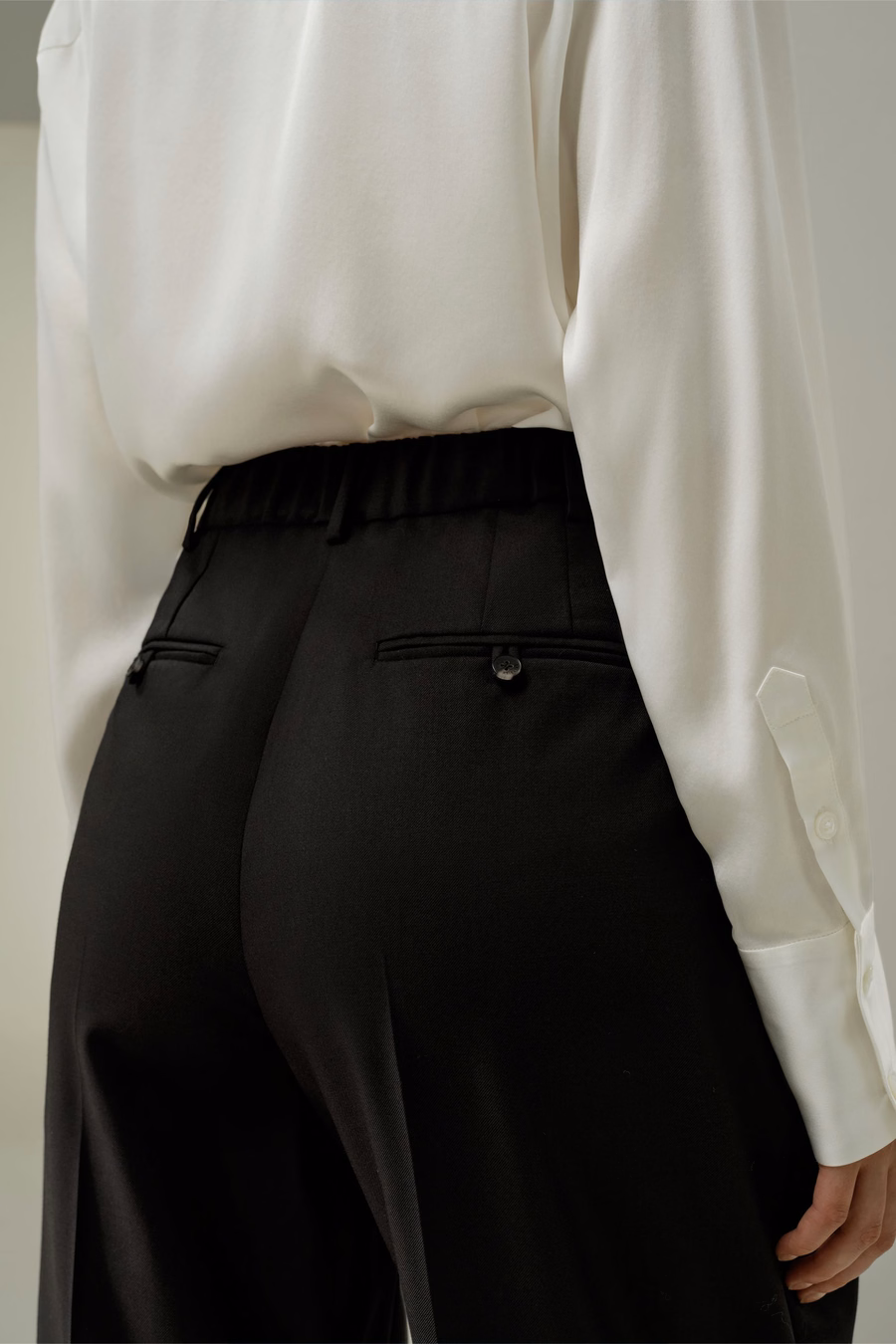Wolzijde Rechte Pantalon