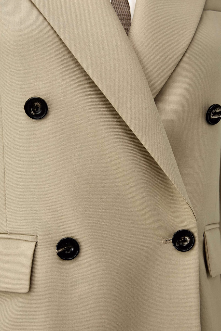 Moderne schoonheid zijde wol blazer