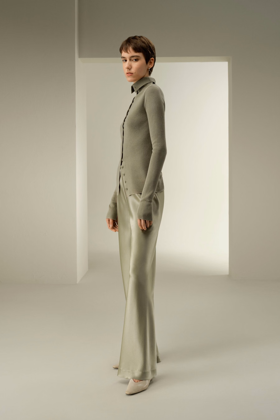 Slim Fit Silk Cashmere Sweater