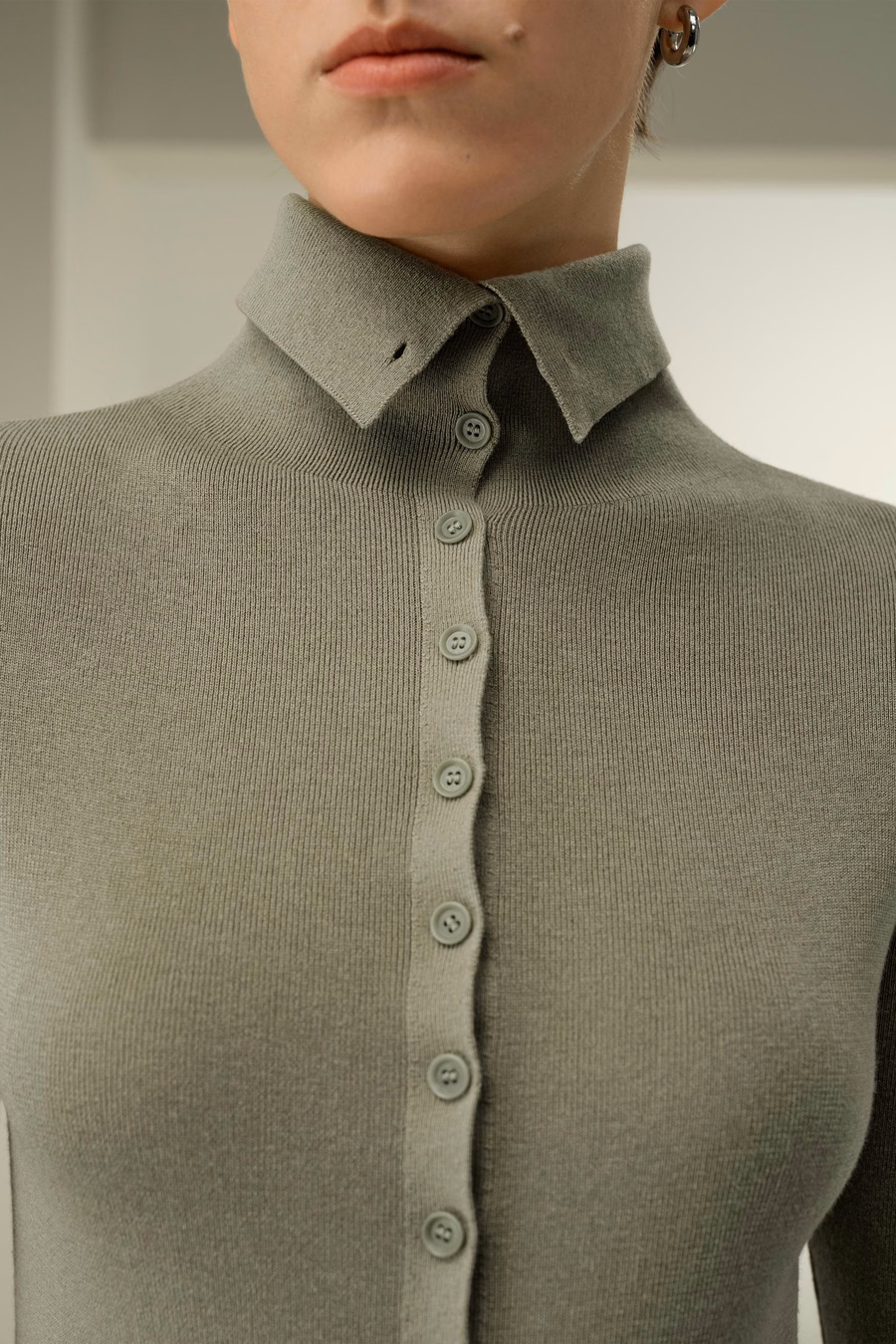 Slim Fit Silk Cashmere Sweater