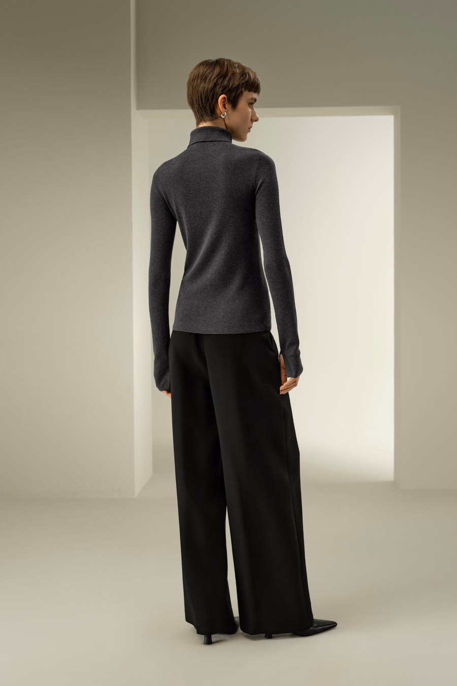 Slim Fit Silk Cashmere Sweater