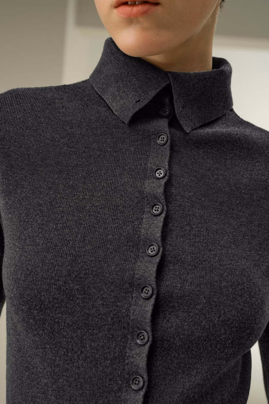 Slim Fit Silk Cashmere Sweater