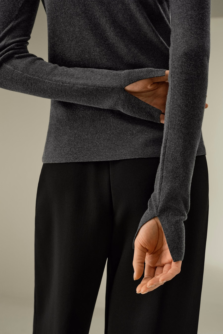 Slim Fit Silk Cashmere Sweater