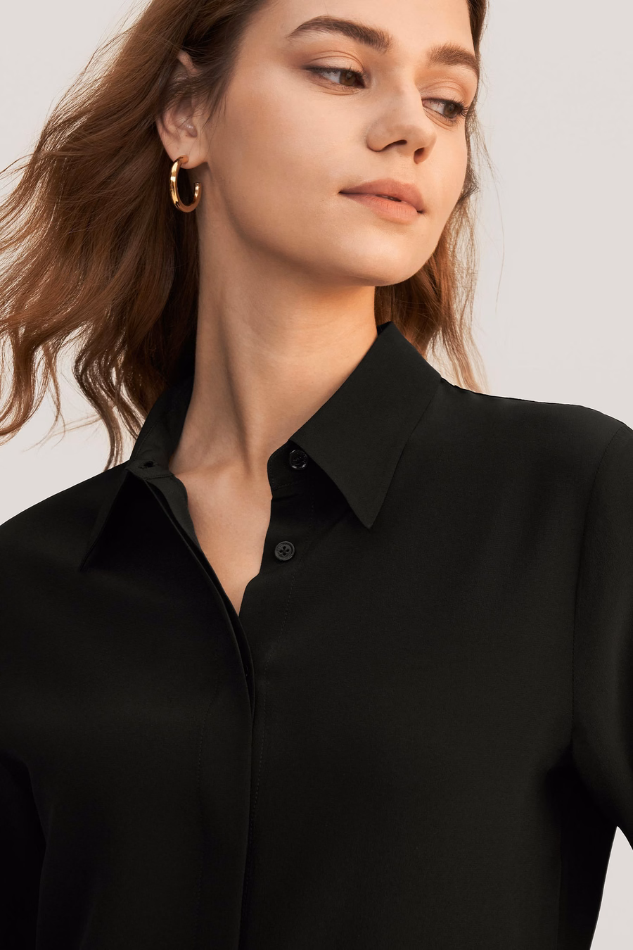 Klassieke Comfort Zijde Shirt