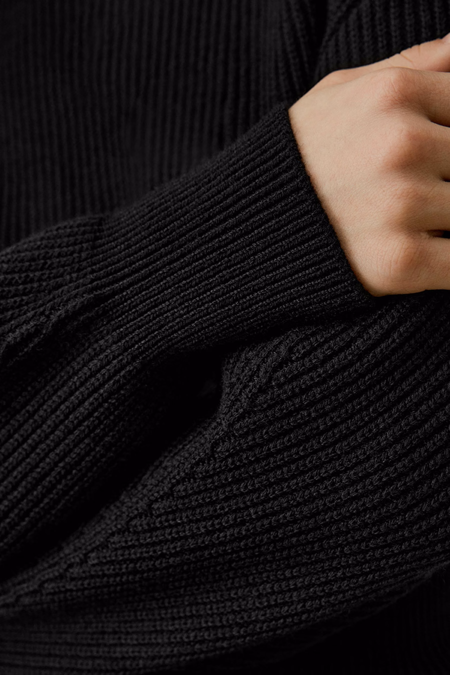 Ronde Hals Drop-Schouder Merino Wol Truien