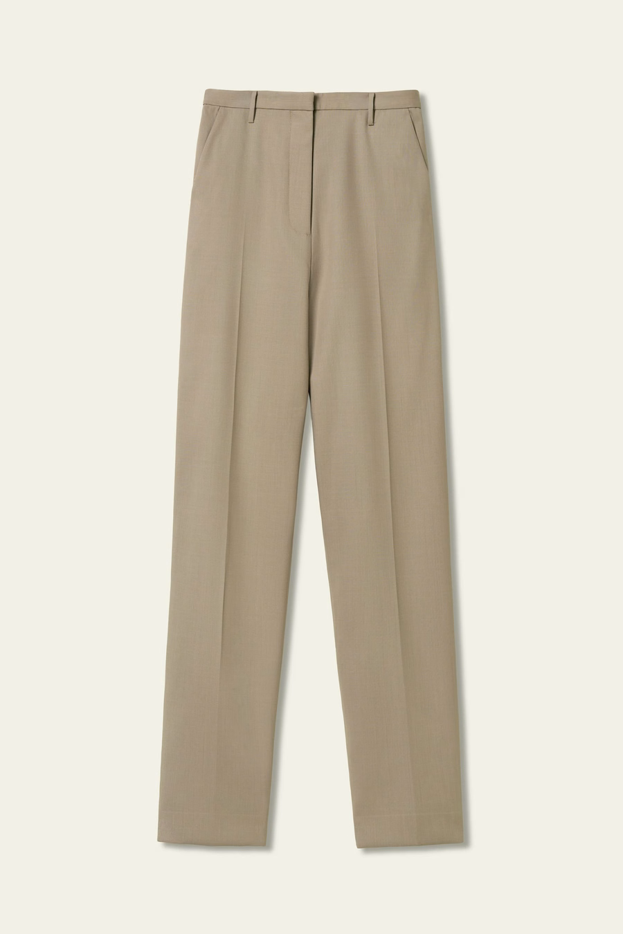 Basis zijden-wolblend slim fit broek