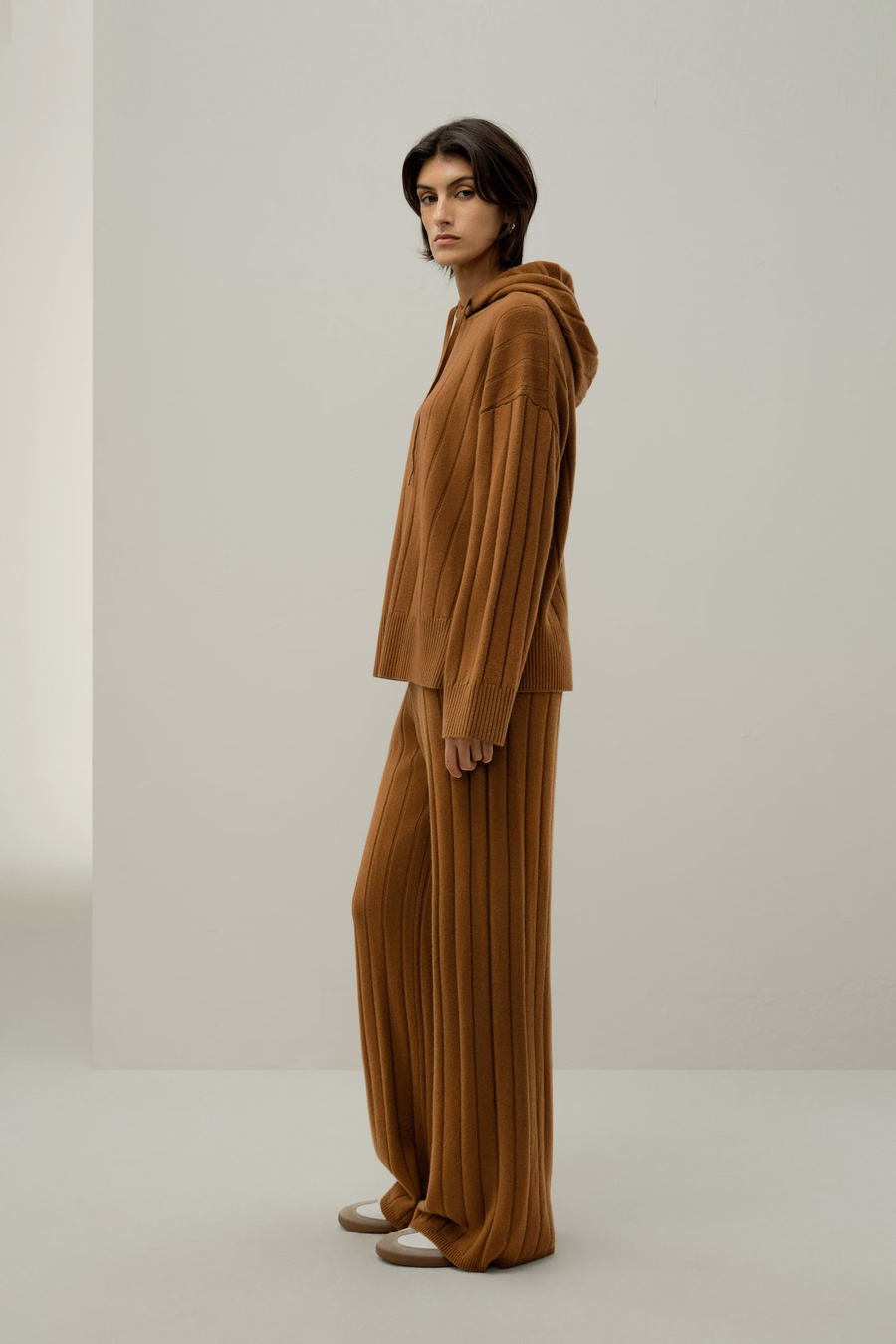 Geribbelde Wijde Broek