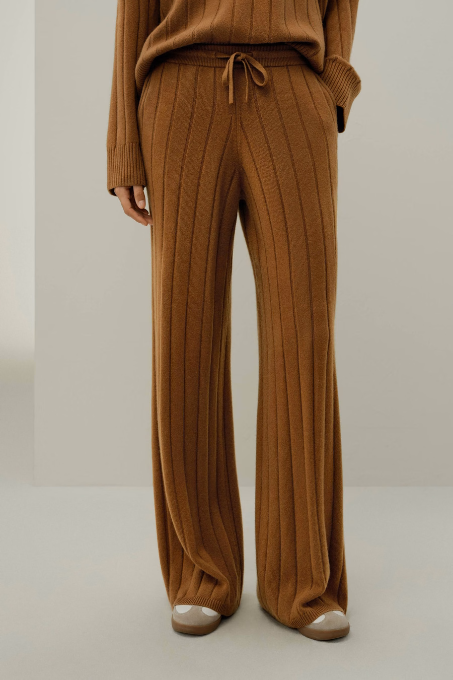 Geribbelde Wijde Broek