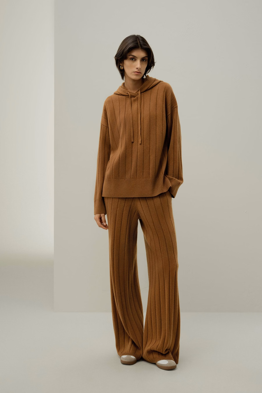 Geribbelde Wijde Broek