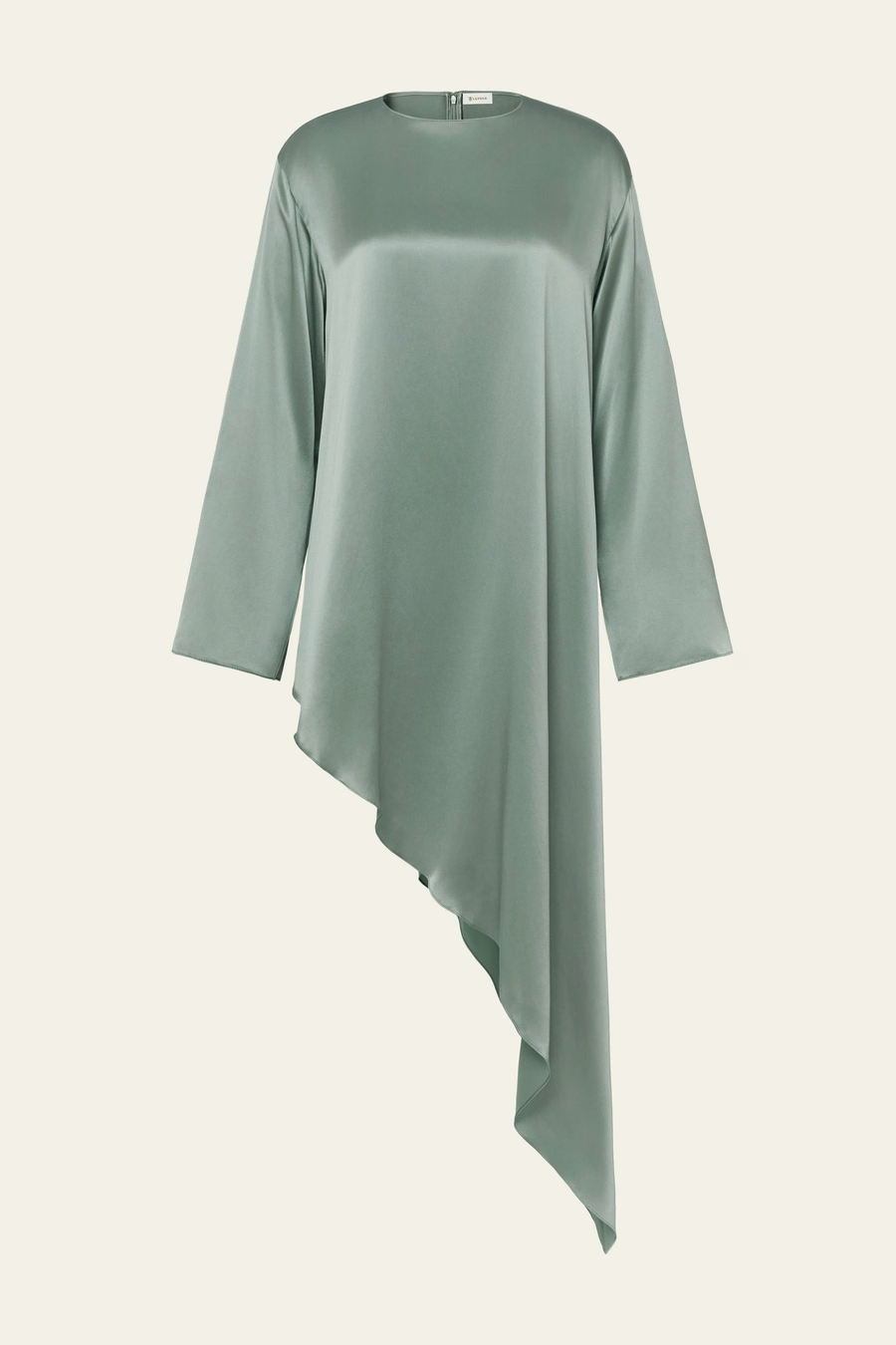 Silk Charmeuse Asymmetrical Tunic