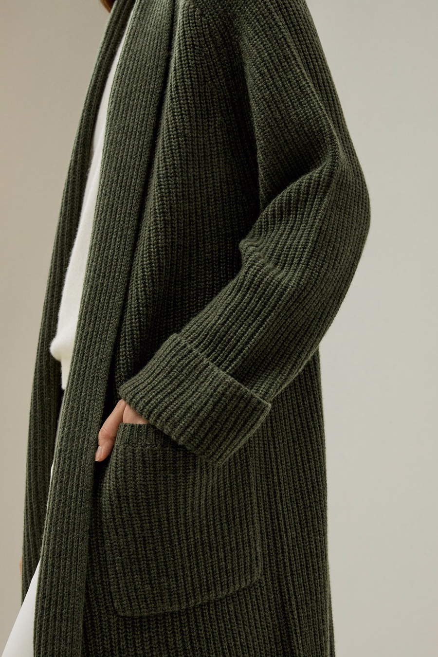 LILYSILK X LYDIA MILLEN 'Evergreen' Cardigan