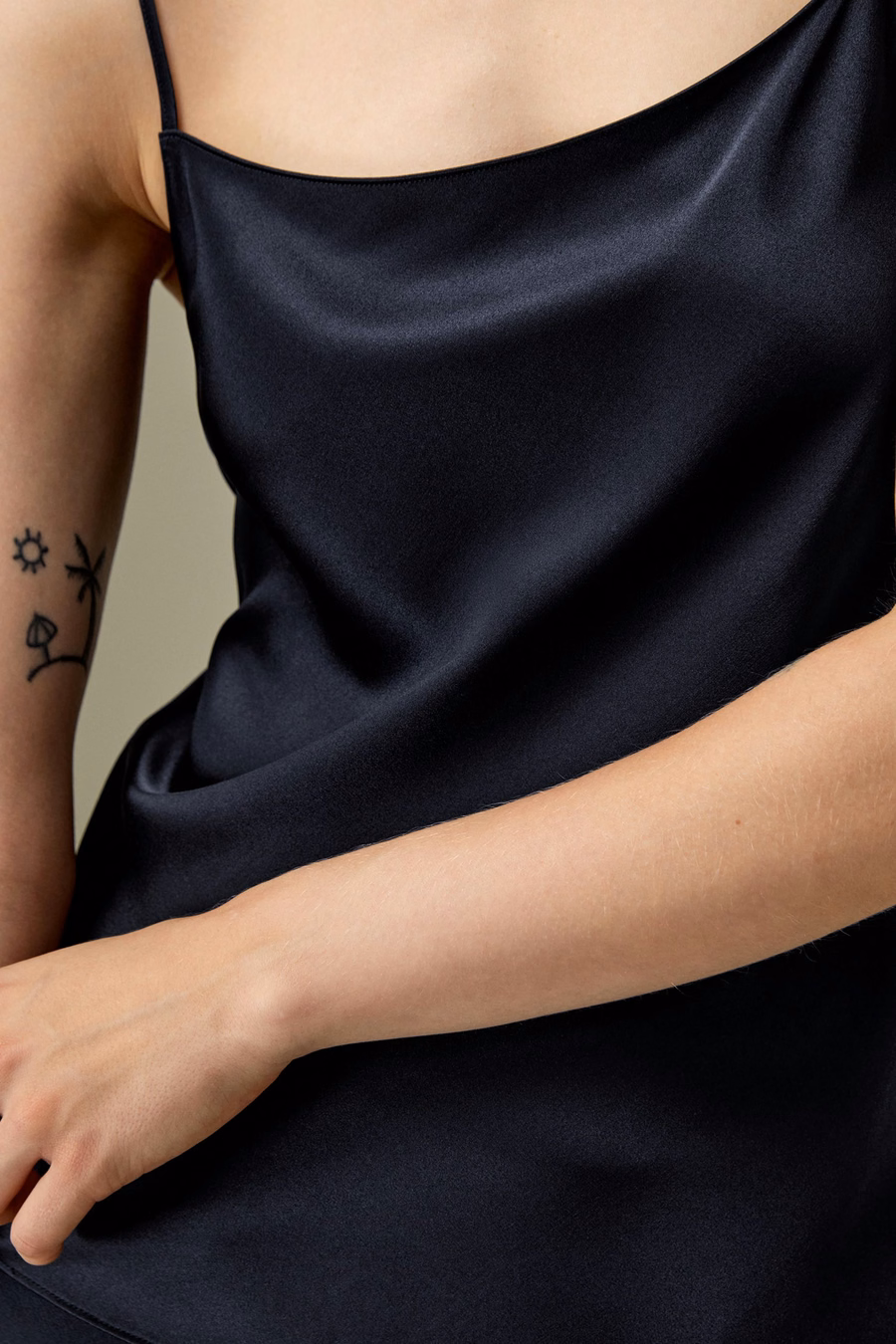 Dubbelzijdige Zijden Charmeuse Camisole