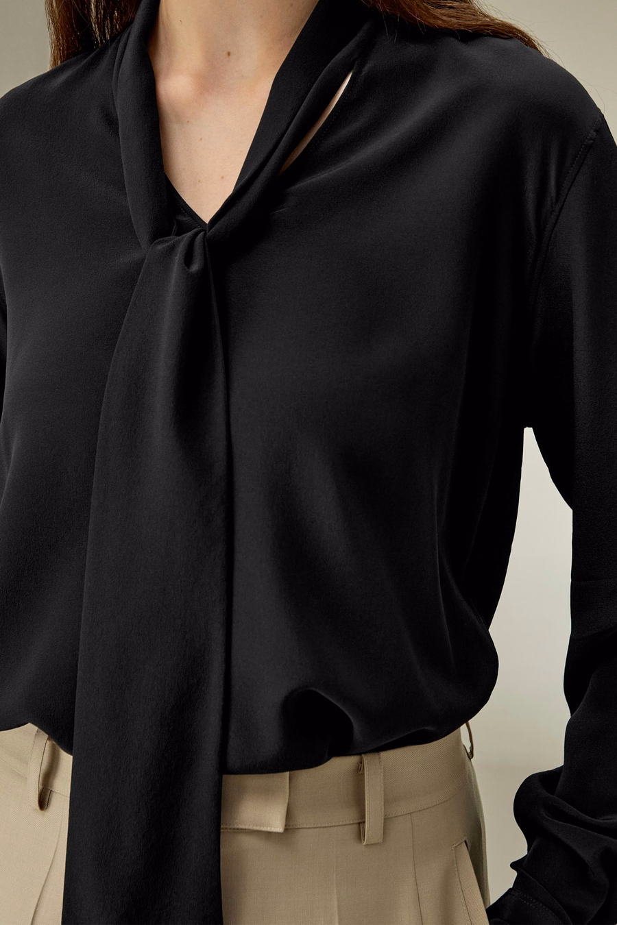 Zijde Vlinderstrik Blouse