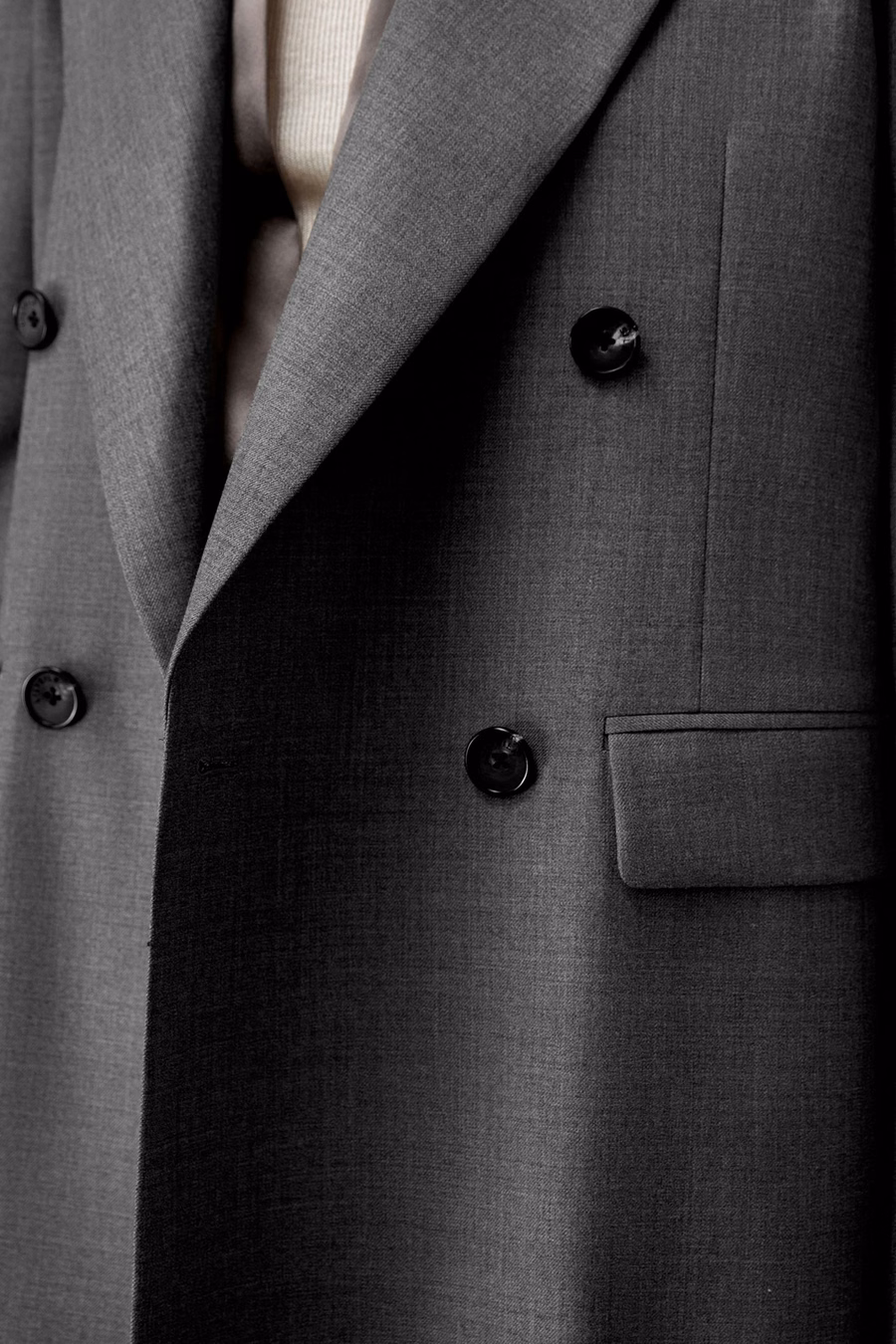 Moderne schoonheid zijde wol blazer