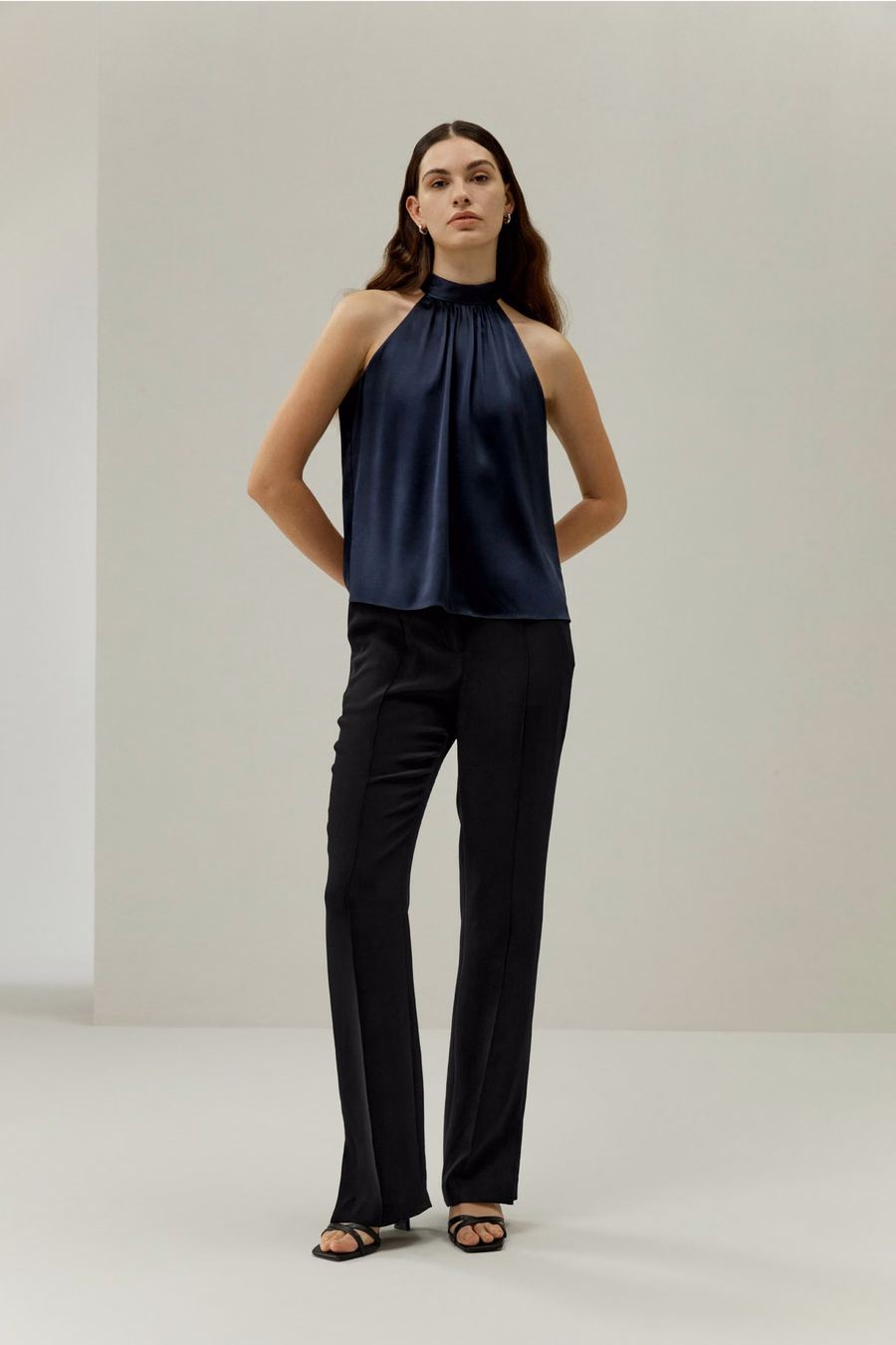 Minimalistische Allure Zijde Haltertop