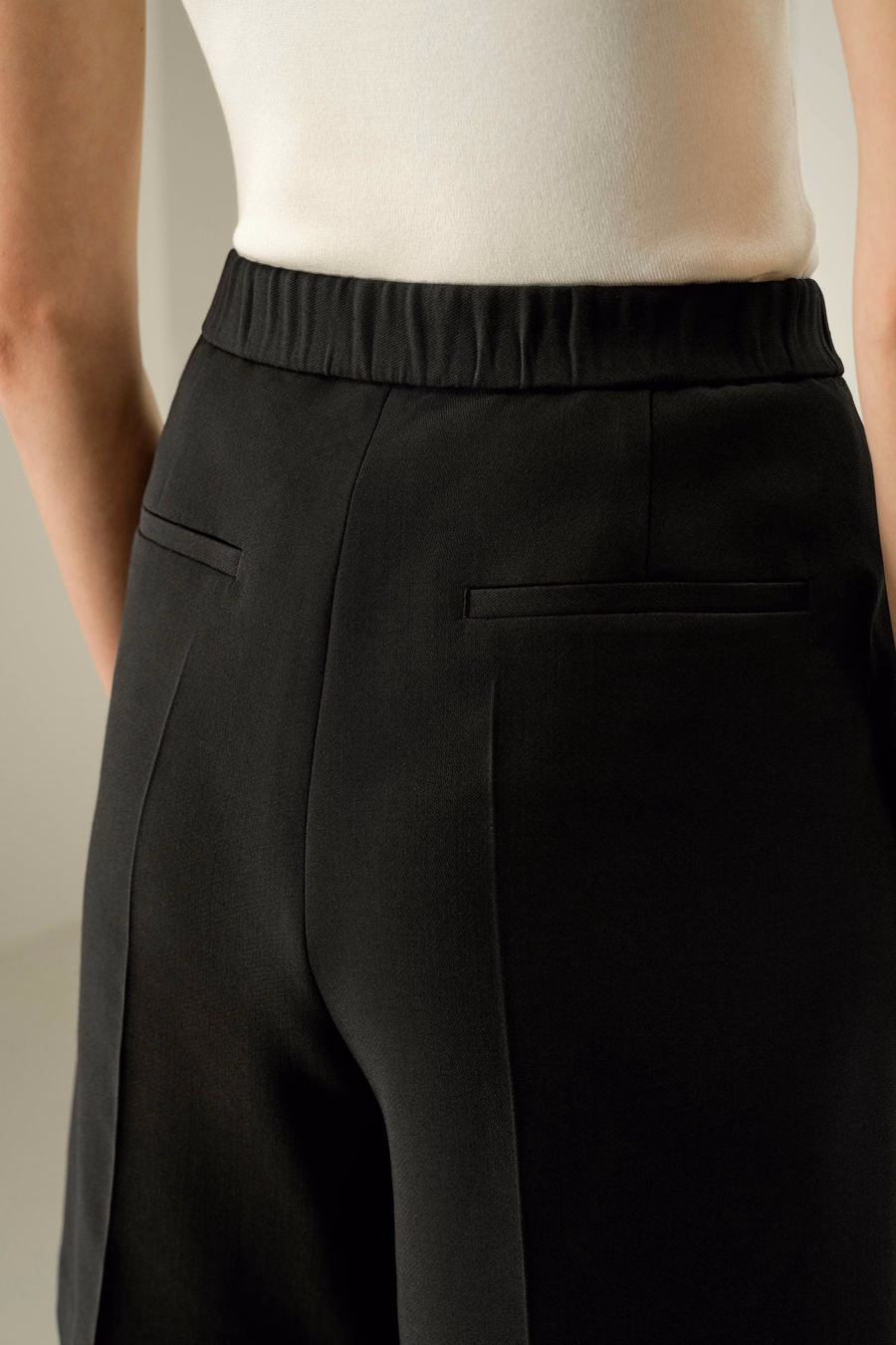 Zijde-Wol Mengsel Gefinet Shorts